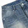 Washed Barrel-Leg Jeans