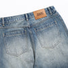 Washed Barrel-Leg Jeans