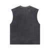 Raw Edge Stone Wash Muscle Tank 275gsm