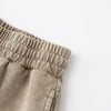 Stone-Wash Raw-Hem Shorts