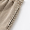 Stone-Wash Raw-Hem Shorts