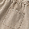 Stone-Wash Raw-Hem Shorts