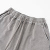 Heavy-Wash Baggy Patchwork Shorts