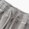 Heavy-Wash Baggy Patchwork Shorts