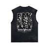 Punk Skull Graphic Sleeveless Tee-INNBLAC Fashion Apparel