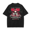 Punk Skull Graphic Washed Tee-INNBLAC