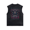 Punk Skull Graphic Sleeveless Tee-INNBLAC Fashion Apparel