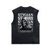 Punk Skull Graphic Sleeveless Tee-INNBLAC Fashion Apparel