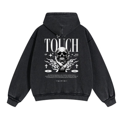 Gothic Skeleton Back Print Hoodie