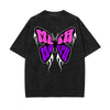 Gothic Butterfly Back Print Tee-INNBLAC