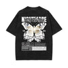 Butterfly Graphic Stone Wash Tee-INNBLAC