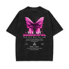 Vintage Washed Butterfly Printed Tee-INNBLAC