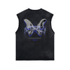 Vintage Washed Butterfly Printed Tank-INNBLAC Fashion Apparel