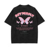 Vintage Washed Butterfly Printed Tee-INNBLAC