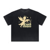 Faded Cute Cupid Cartoon Graphic Tee