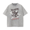 Stone Wash Cupid Sniper Streetwear Tee