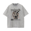 Stone Wash Cupid Sniper Streetwear Tee