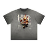 Heavyweight Faded Abstract Pattern Tee