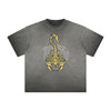 Distressed Abstract Street Fashion Graphic Tee