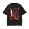 Washed Street Style Graphic T Shirt