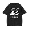 Washed Faded Streetwear Pattern T Shirt