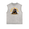 Stone Wash Streetwear Pattern Tank Top