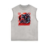 Street Style Washed Faded Thick Tank Top