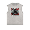 Street Style Washed Faded Thick Tank Top