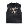 Sleeveless Cupid Streetwear Graphic T Shirt