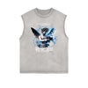 Sleeveless Cupid Streetwear Graphic T Shirt