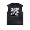 Sleeveless Cupid Streetwear Graphic T Shirt