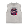 Washed Faded Y2K Anime Pattern Tank Top