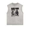 Washed Faded Y2K Anime Pattern Tank Top