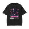 Black Y2K Anime Streetwear Graphic Tee