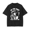 Black Y2K Anime Streetwear Graphic Tee