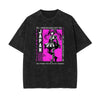 Black Y2K Anime Streetwear Graphic Tee