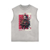 Sleeveless Manga Style Graphic Tee