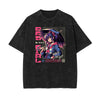 Stone Wash Manga Style Graphic Tee