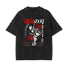 Stone Wash Manga Style Graphic Tee