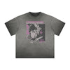 Distressed Anime Character Print Tee