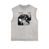 Sleeveless Manga Style Graphic Tee