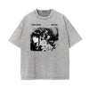 Washed Faded Anime Character Print Tee