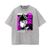 Washed Faded Anime Character Print Tee