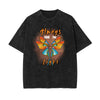 Stone Wash Butterfly Pattern Tee