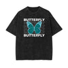 Stone Wash Butterfly Pattern Tee