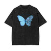 Stone Wash Butterfly Pattern Tee