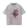 Washed Faded Butterfly Graphic Tee