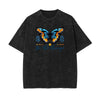 Stone Wash Butterfly Pattern Tee