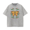 Washed Faded Butterfly Graphic Tee