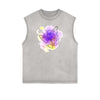 Faded Butterfly Pattern Tank Top